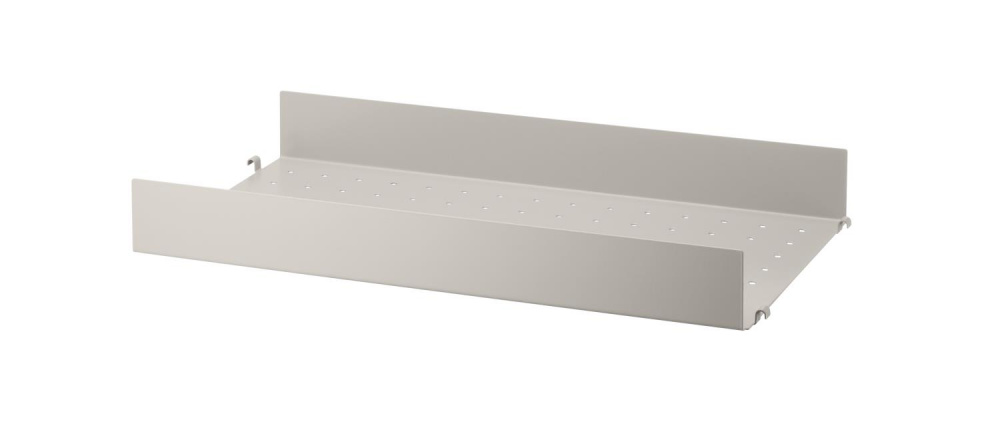 String Hylle System Kjøp String - Metall Hylle Høy - W58 x H7 x D30 - Beige fra String ...